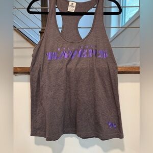 PINK Victoria's Secret grey Tank Top with Purple Baltimore Ravens Logo